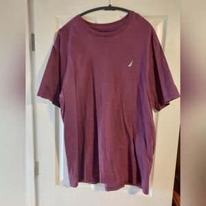 Nautica Men's Purple Short Sleeve Tee